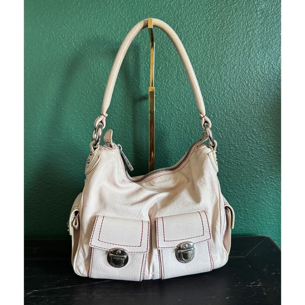 Marc Jacobs Small Blake Light Pink Leather Multi Pocket Hobo